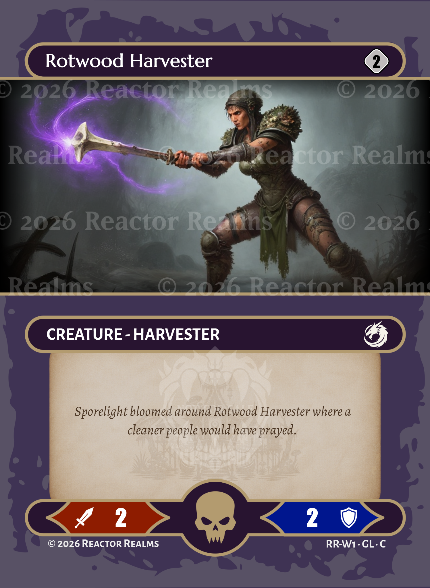 Rotwood Harvester card