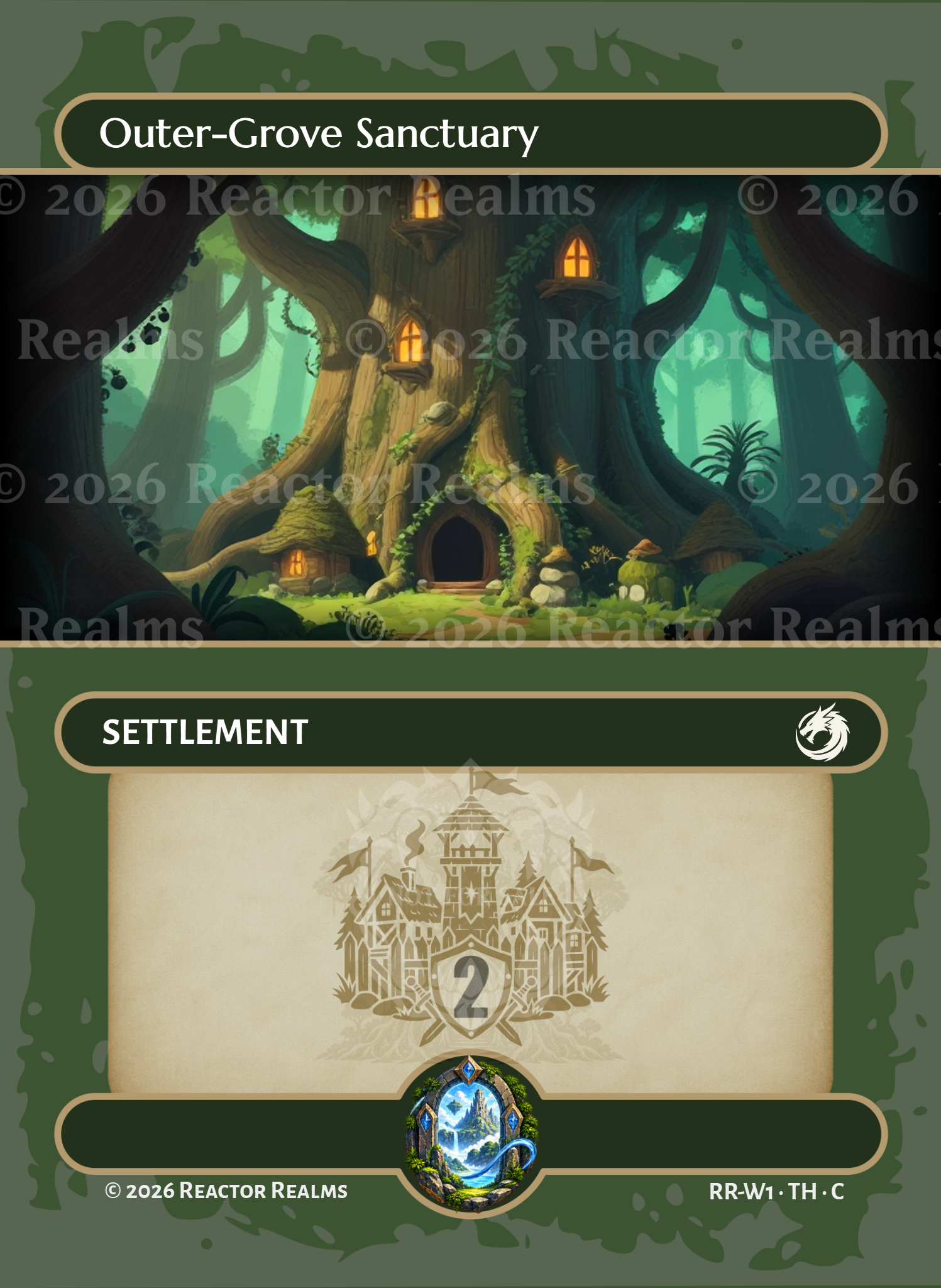 Outer-Grove Sanctuary Settlement card