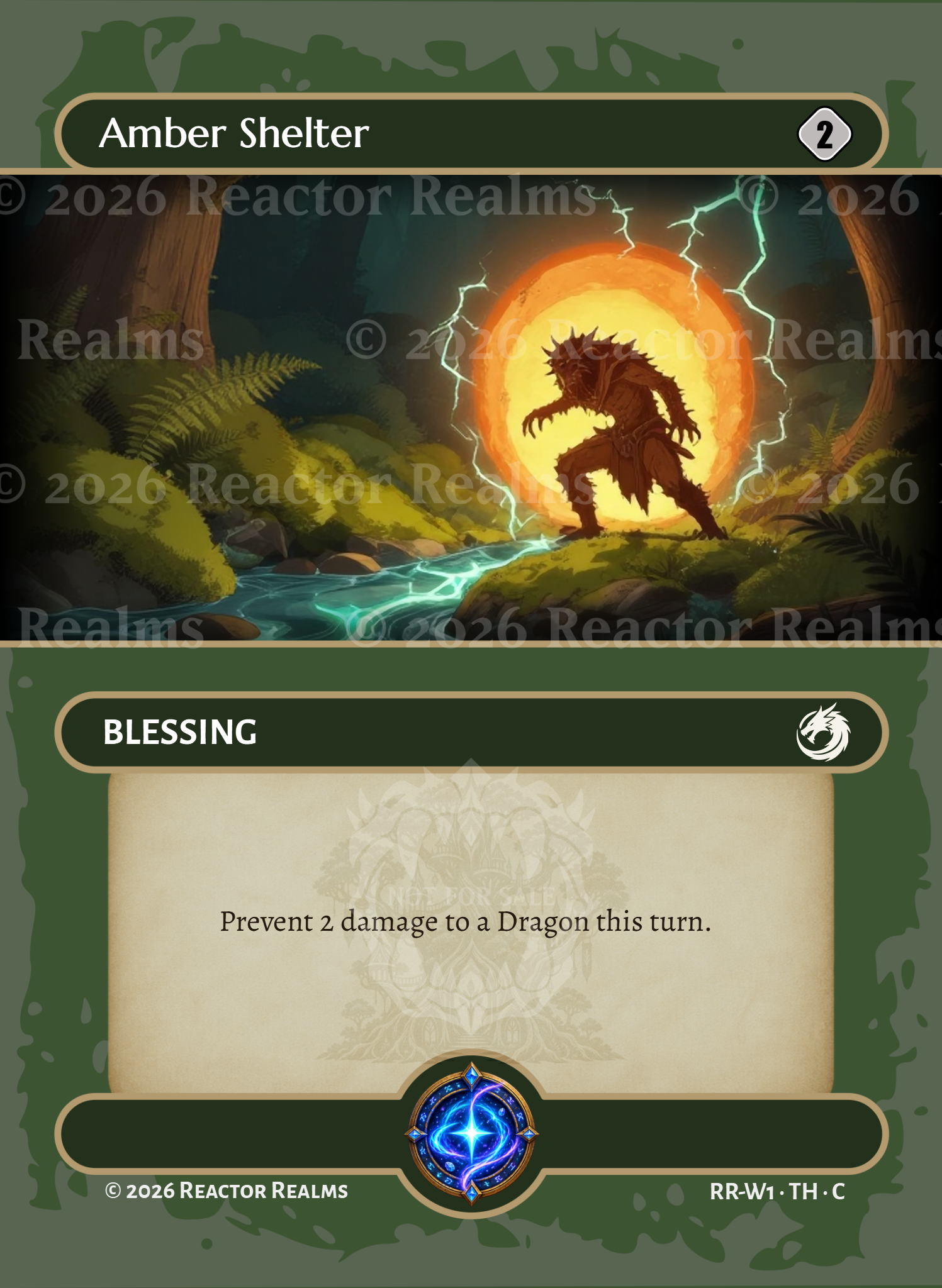 Blessing example card