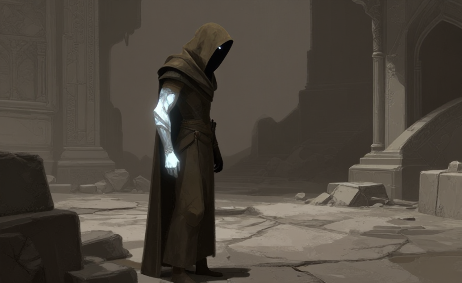 The Forgotten One in the ruins