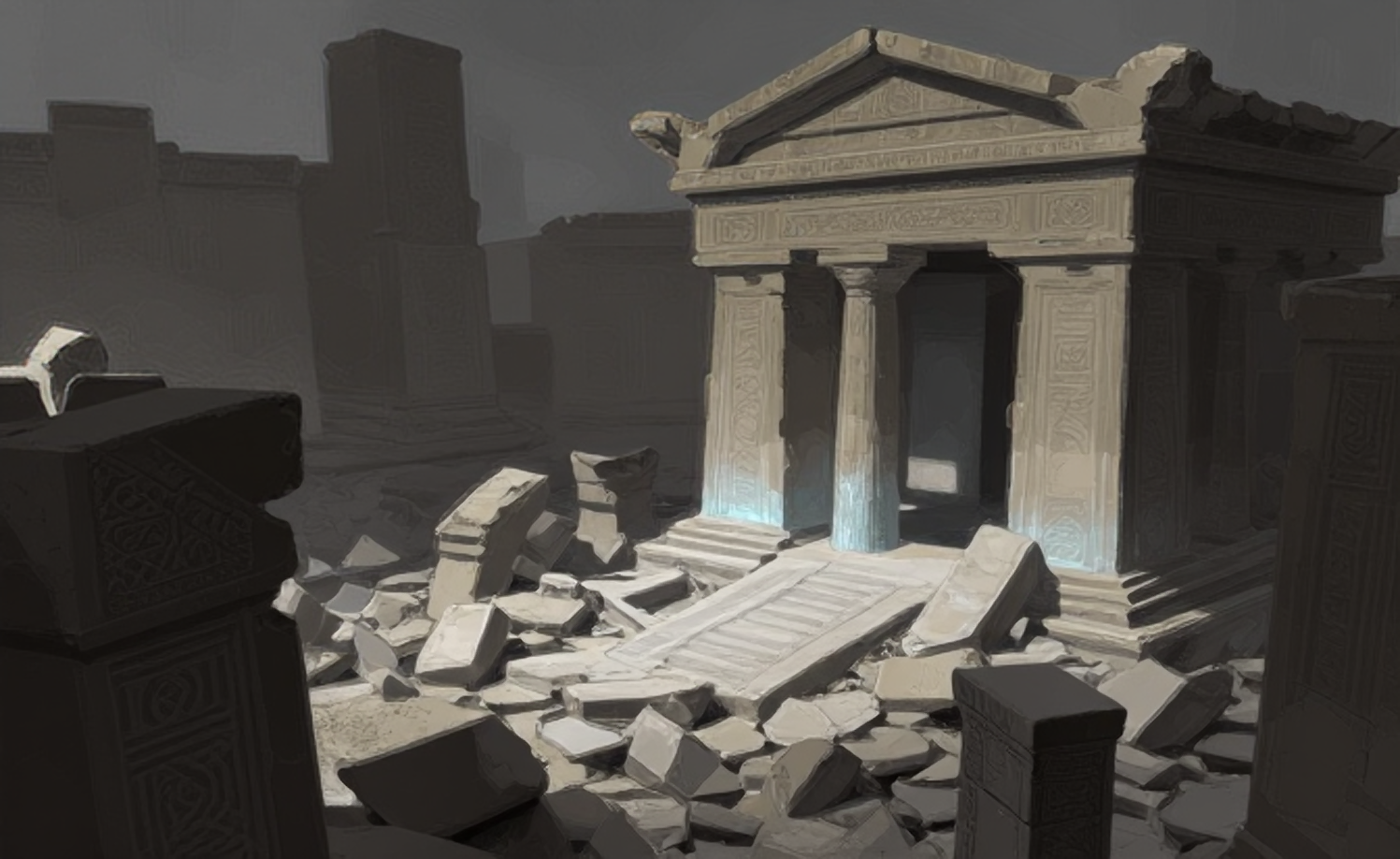 Ancient ruined temple